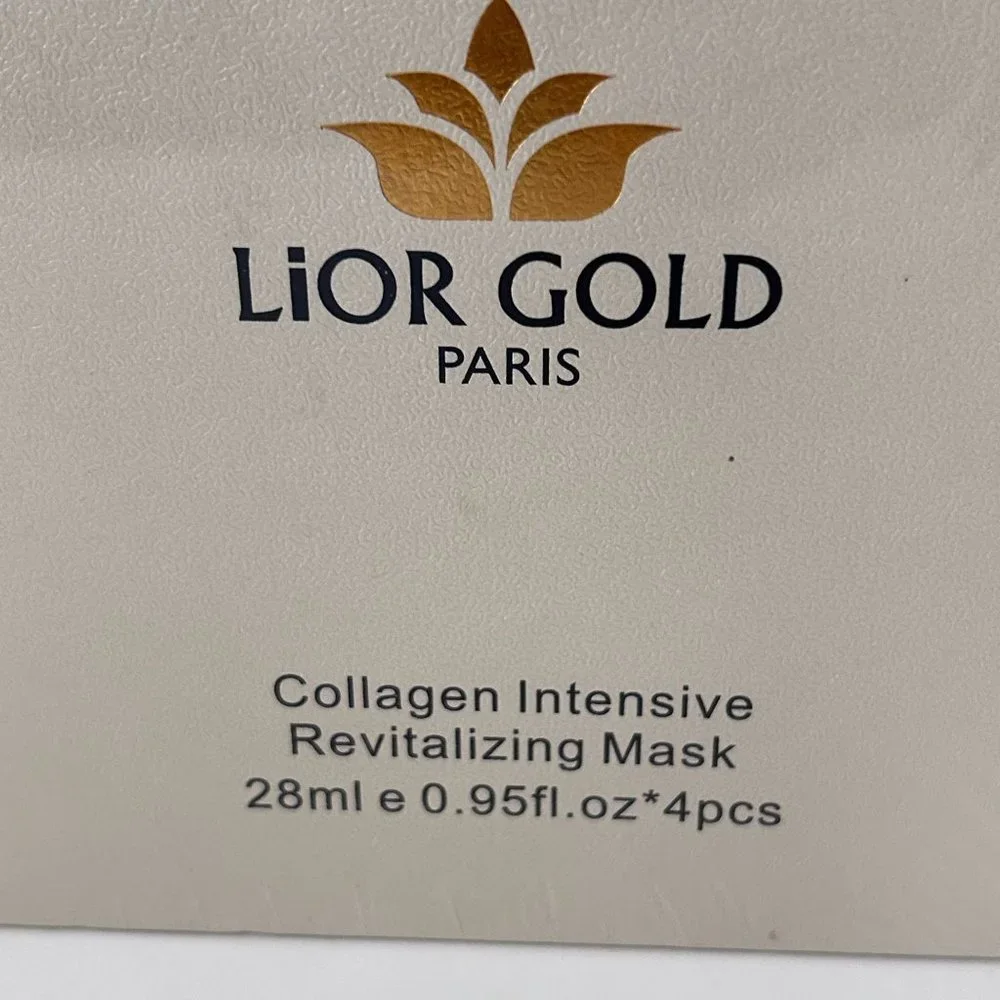 Lior Gold Collagen Intensive Revitalizing‎ Mask Paris France 28ml 4pcs New